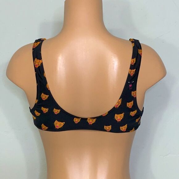 New Volcom black and orange lion bikini top. NWOT - Picture 5 of 7